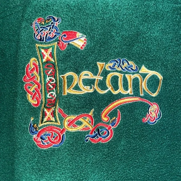 “ traditional craft wear” made in Ireland quarter zip fleece pullover - Picture 2 of 12